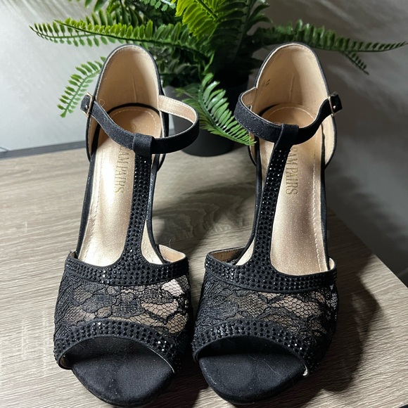 DREAM PAIRS Women's Amore Fashion Stilettos Open Toe Pump Heel Sandals - Picture 9 of 10